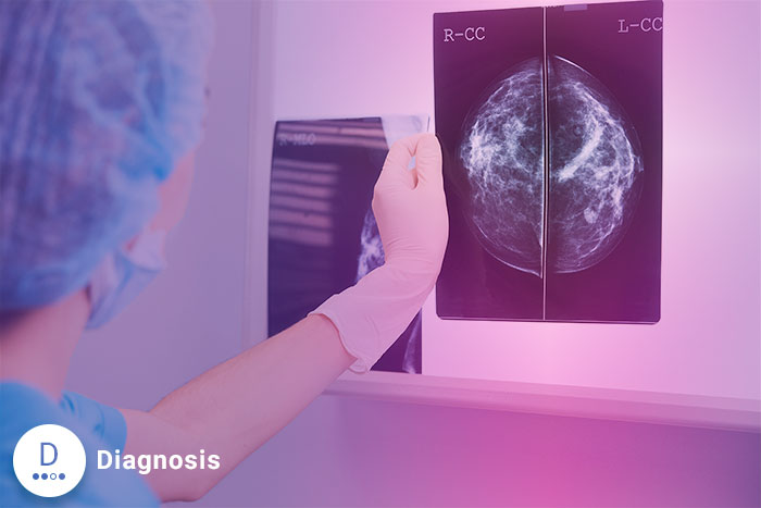 Doctor with diagnosis